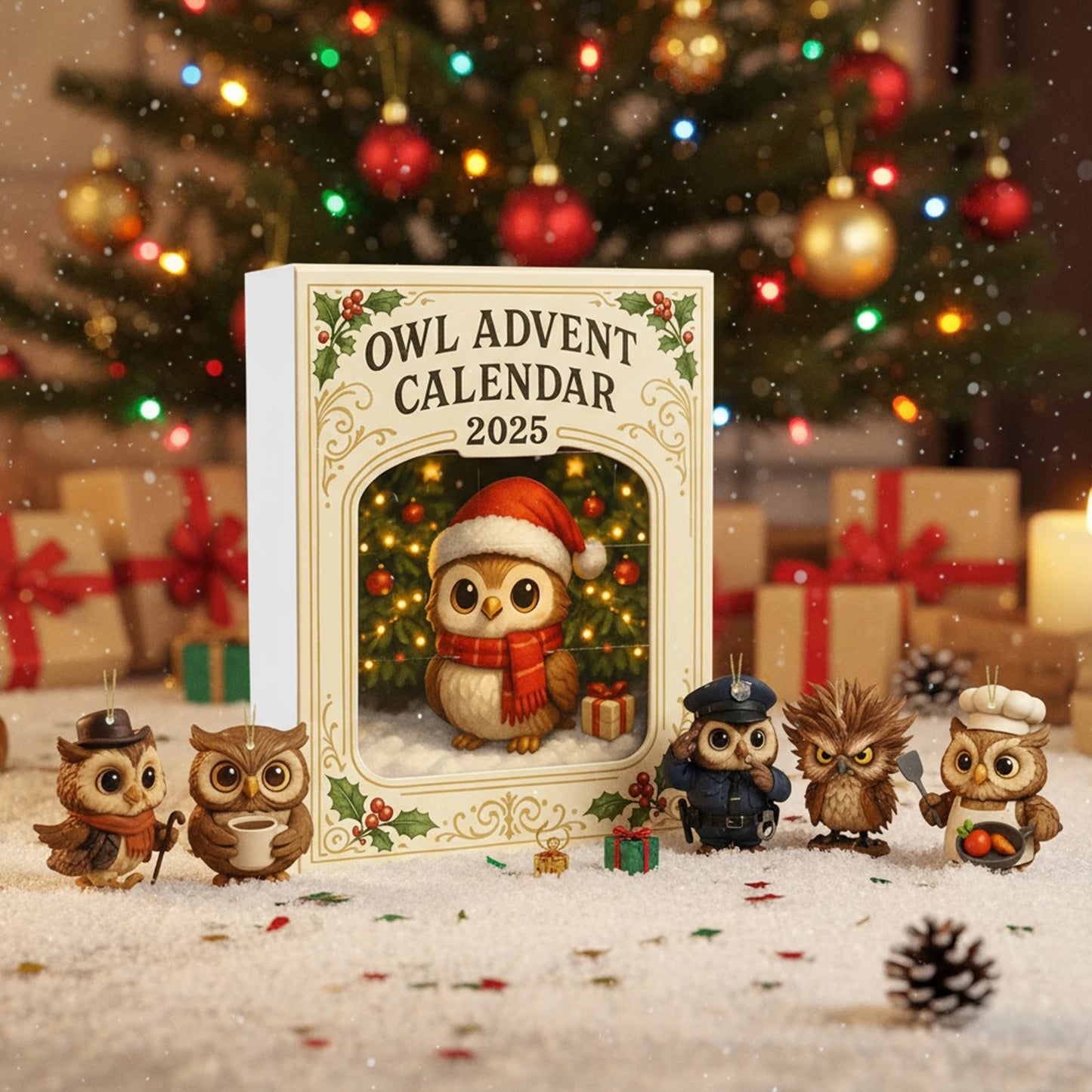 Uilen Adventskalender – 24 Dagen Magische Boomversiering