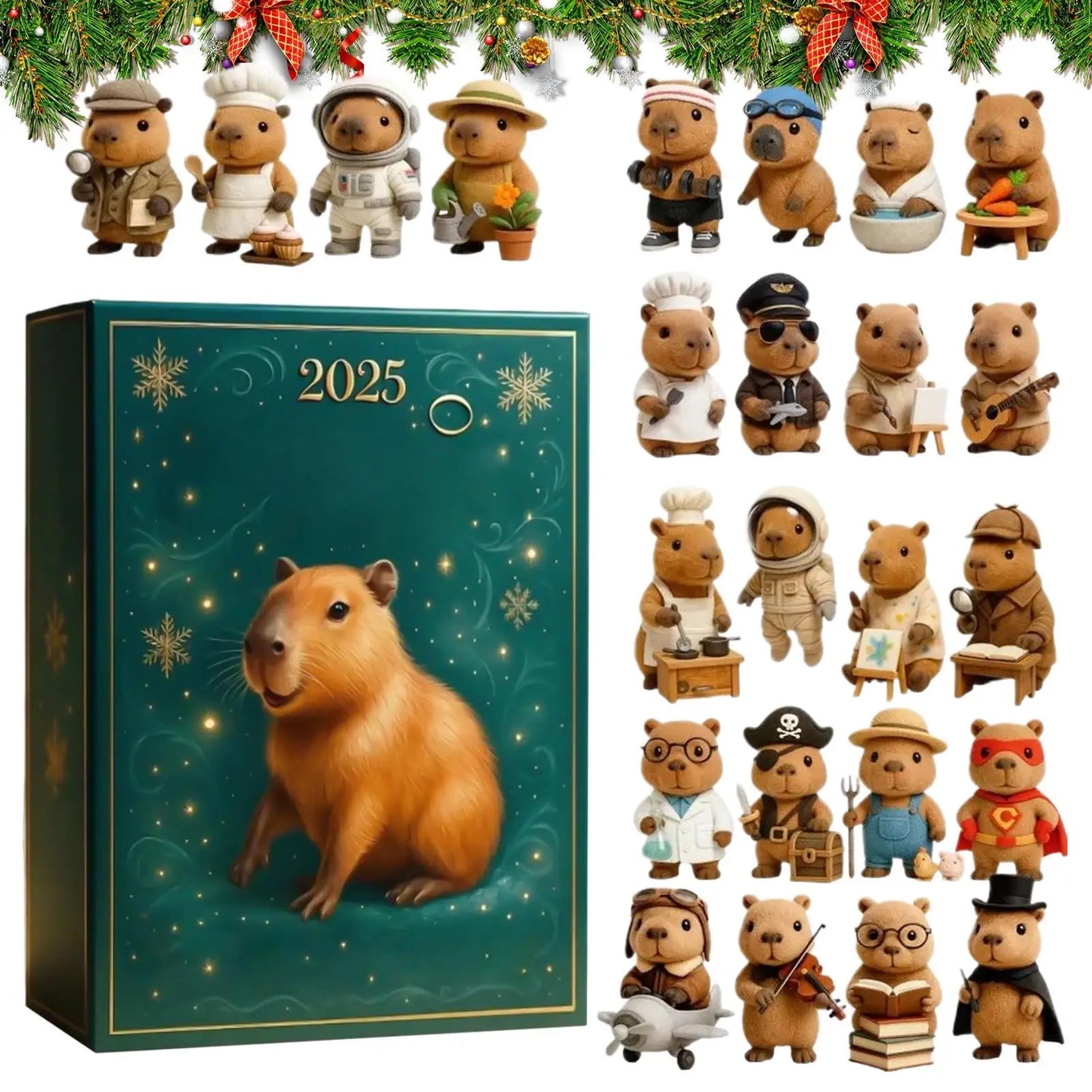 Capybara Adventskalender – 24 Dagen Schattige Gelukjes